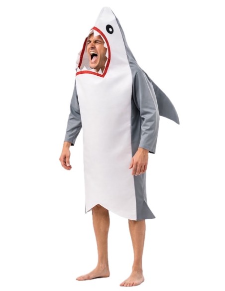 Fato de Tubarão Tamanho L - de alta qualidade, perfeito para carnaval, festas temáticas e eventos especiais.